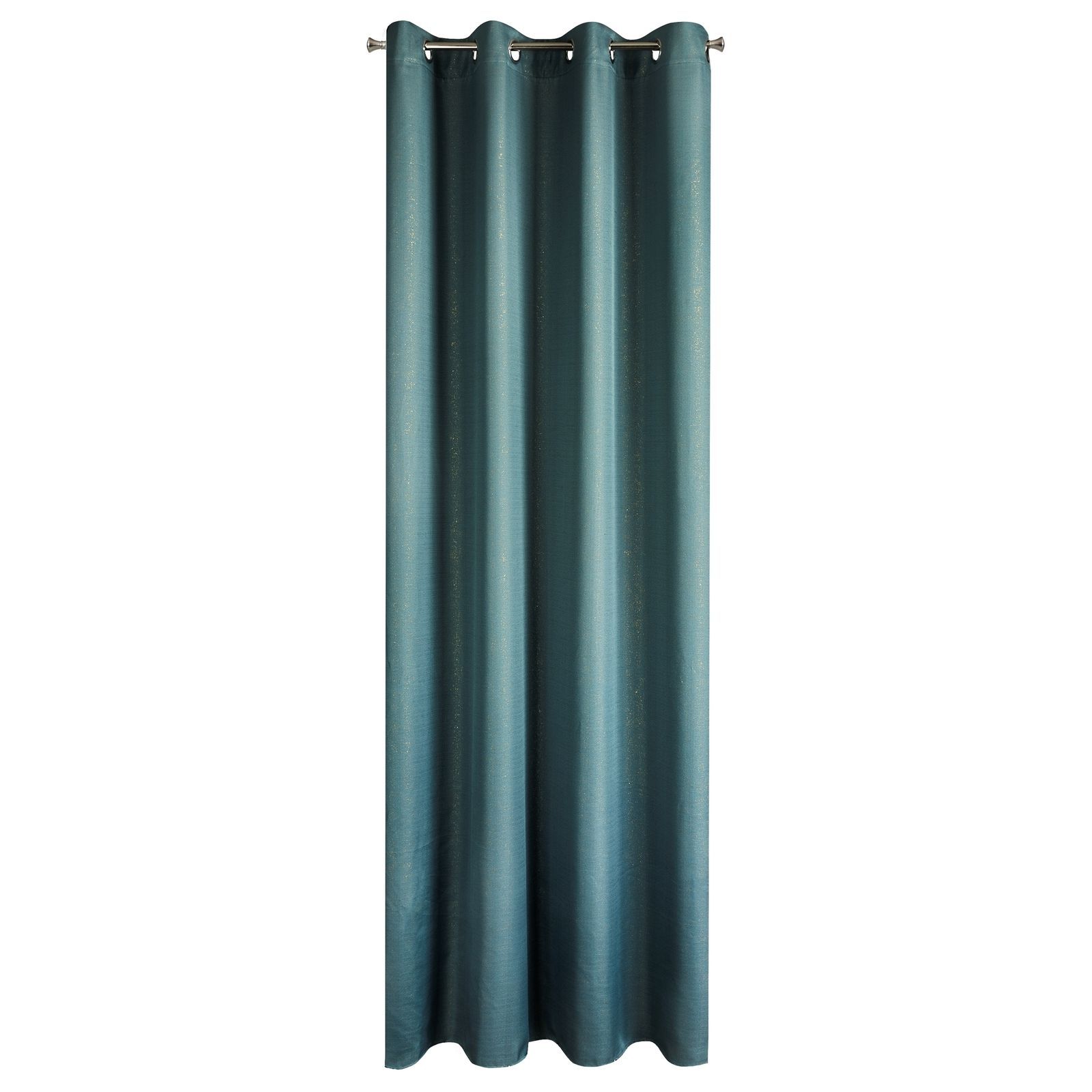 Perdea decorativa cu inele metalice, KIRA 140x250 cm, Eurofirany, Albastru
