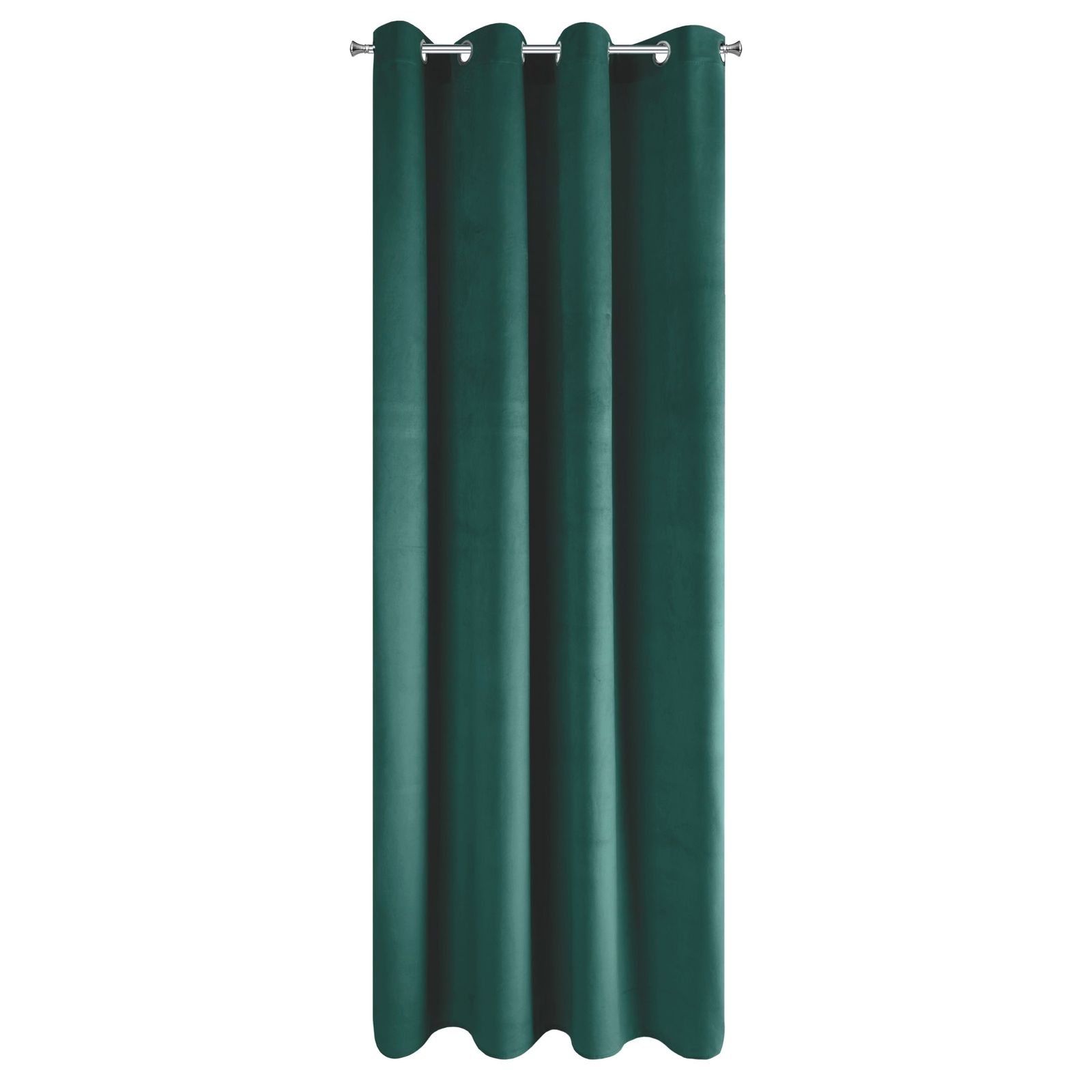 Perdea decorativa cu inele metalice, PIERRE 140x250 cm, Eurofirany, Turcoaz