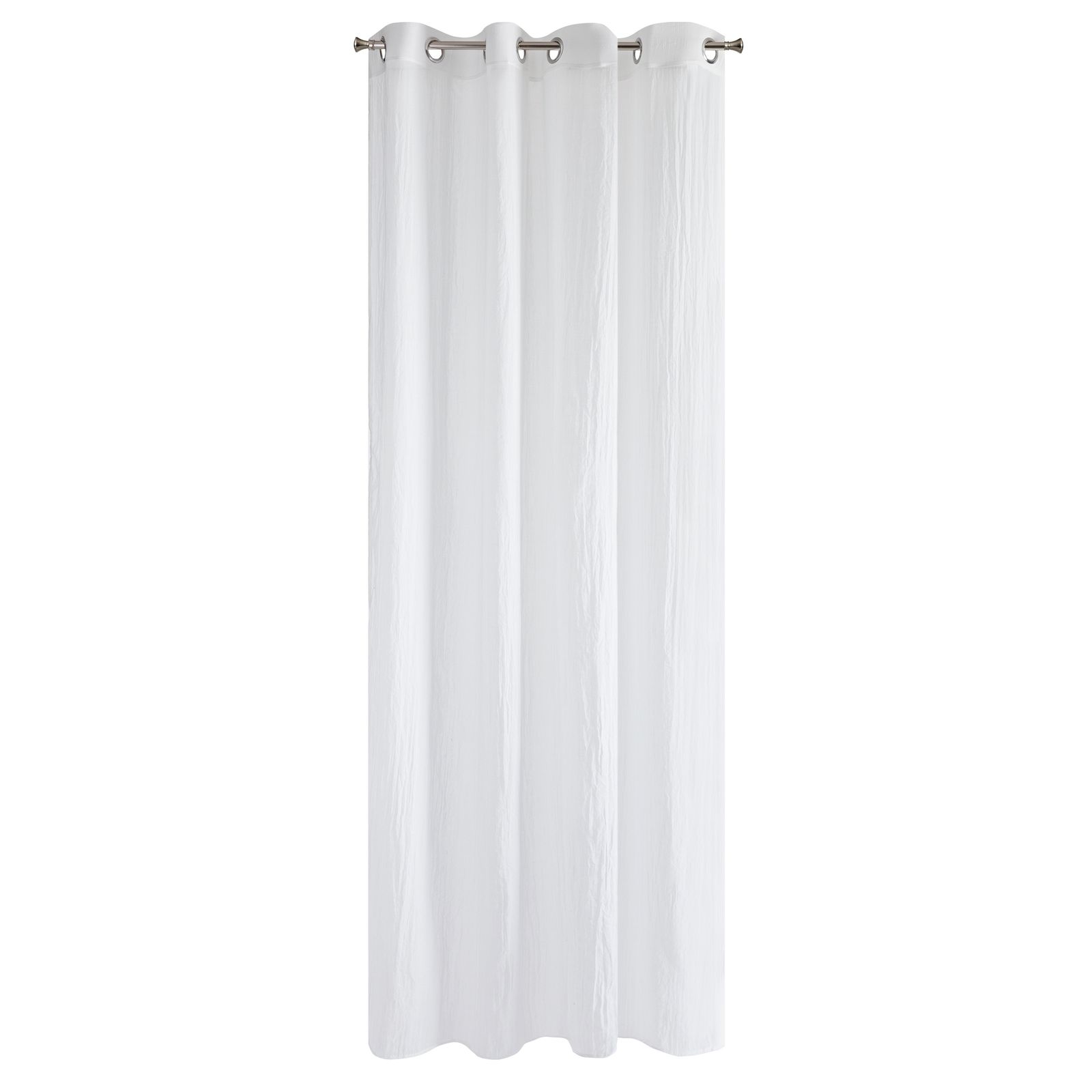 Perdea decorativa cu inele metalice, ZUHAL 140x250 cm, Eurofirany, Alb