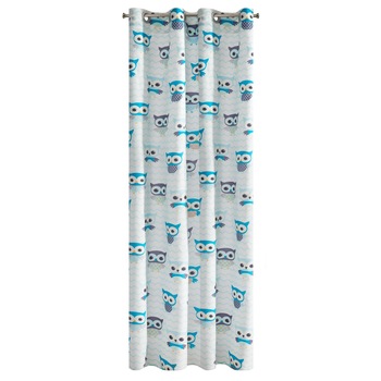 Perdea decorativa cu inele metalice, MERRY 140x250 cm, Eurofirany, Albastru Perdea decorativa cu inele metalice, MERRY 140x250 cm, Eurofirany, Albastru