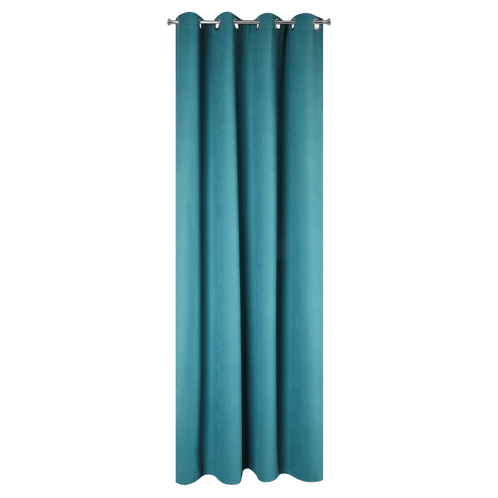Perdea decorativa cu inele metalice, MAUREEN 140x250 cm, Eurofirany, Turcoaz