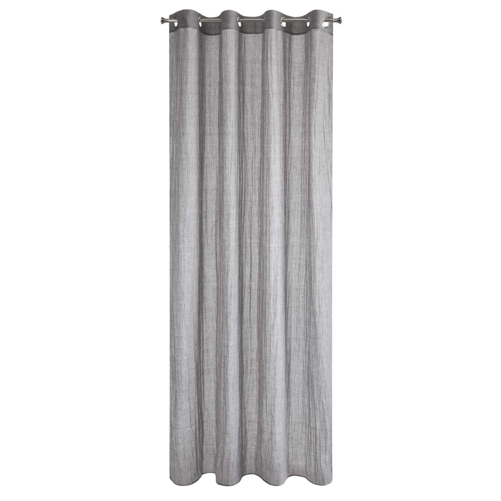 Perdea decorativa cu inele metalice, ZUHAL 140x250 cm, Eurofirany, Gri