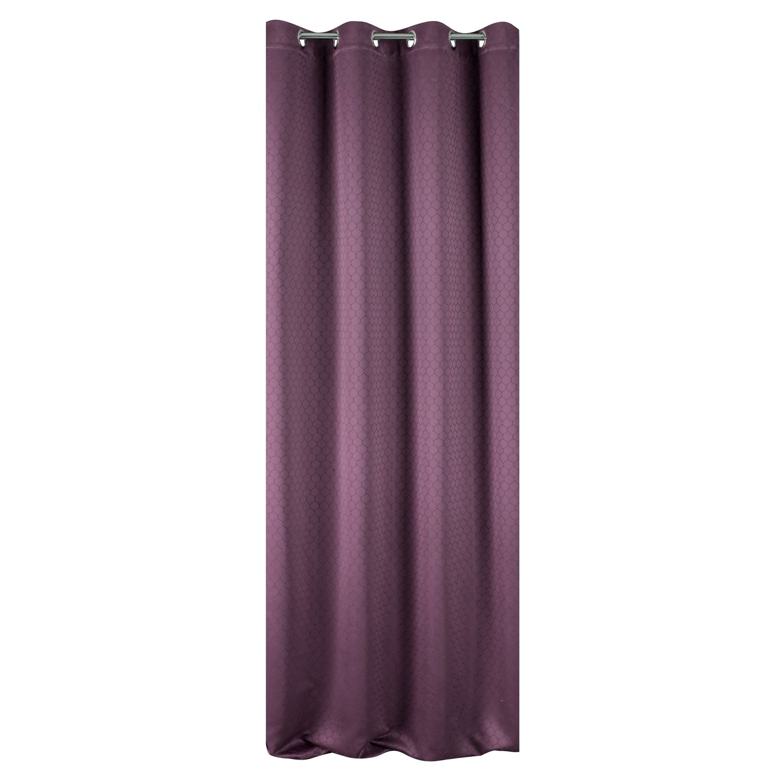 Perdea decorativa cu inele metalice, RIVET 140x250 cm, Eurofirany, Violet