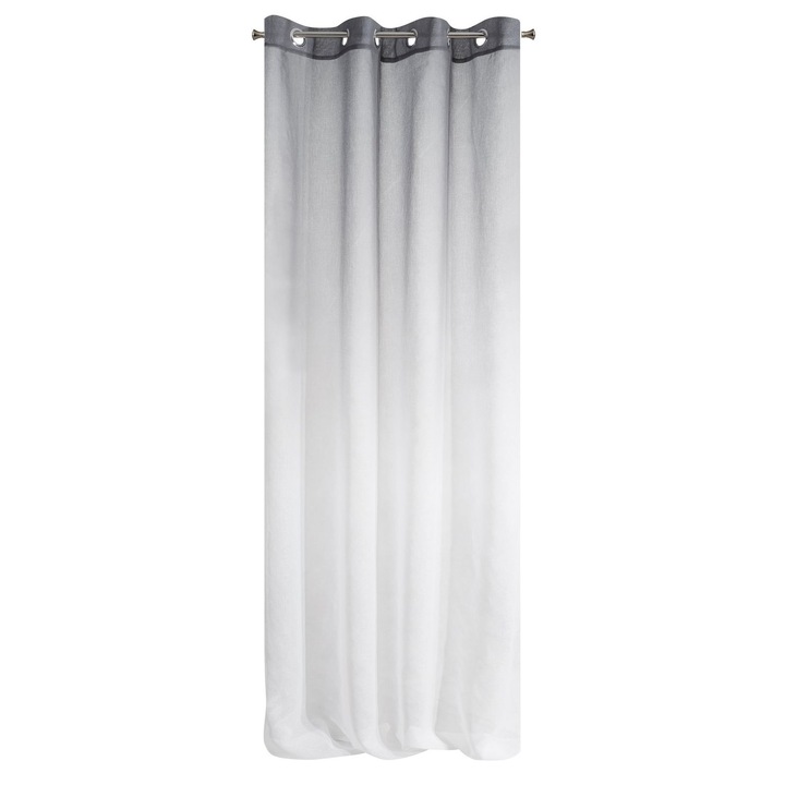 Декоративна завеса с метални халки, RAVIA 140x250 см, Eurofirany, Бяла