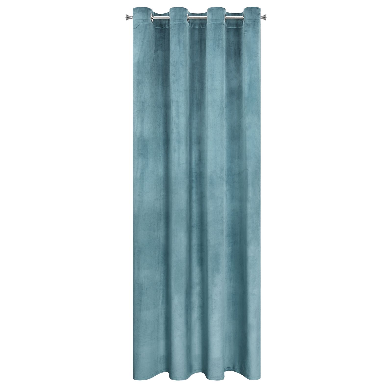 Perdea decorativa cu inele metalice, MELANIE 140x250 cm, Eurofirany, Albastu inchis