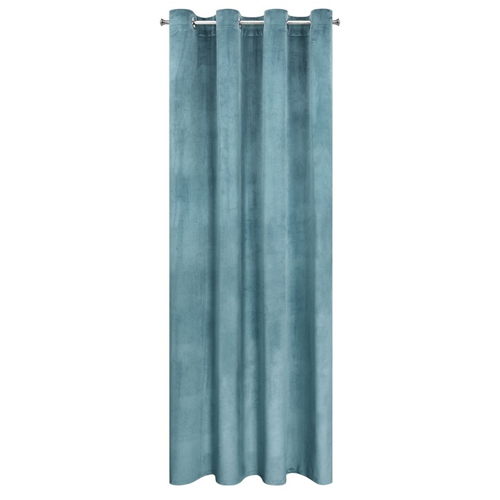 Melanie bársony sötétítő függöny Sötétkék 140x250 cm