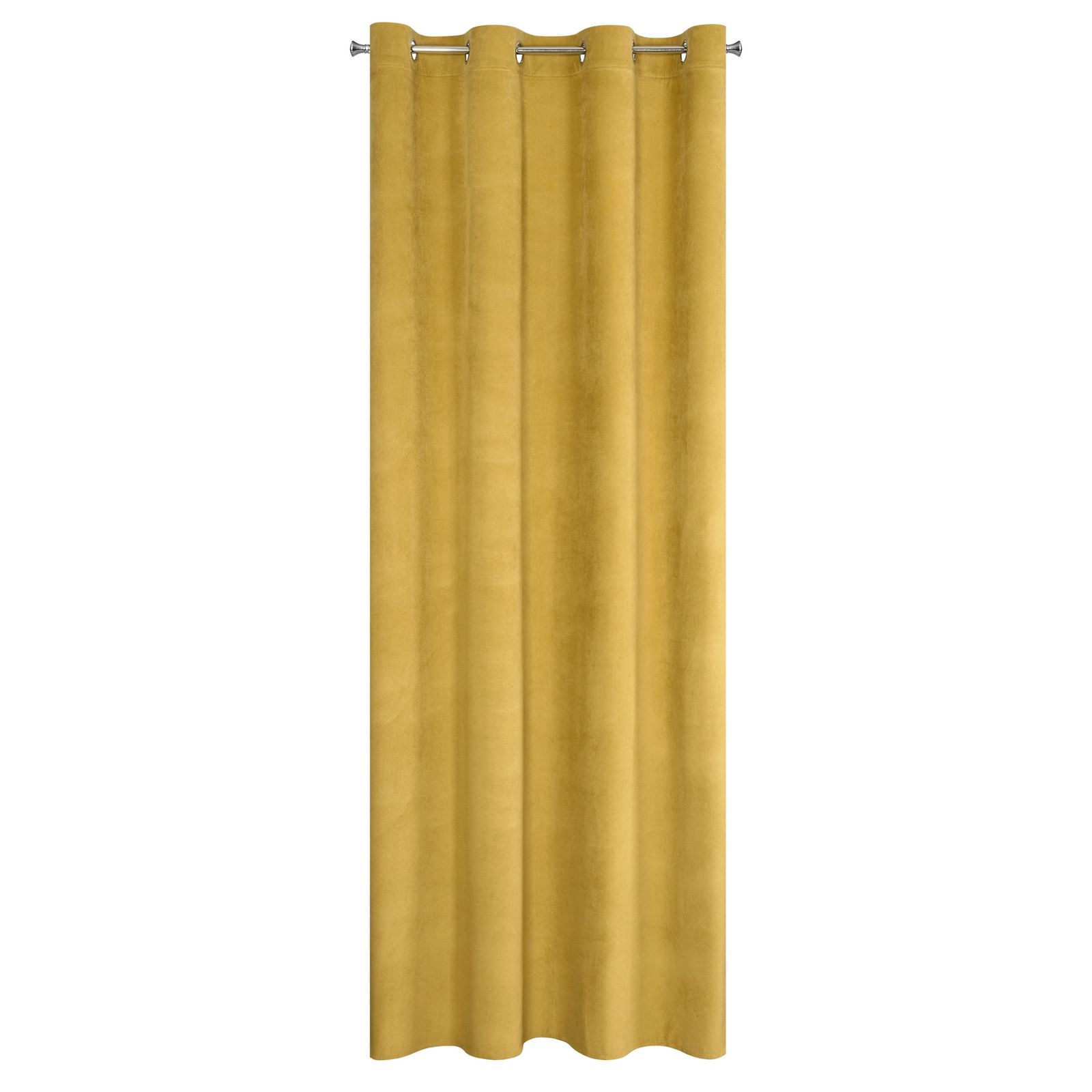 Perdea decorativa cu inele metalice, MILO 140x250 cm, Eurofirany, Albastru