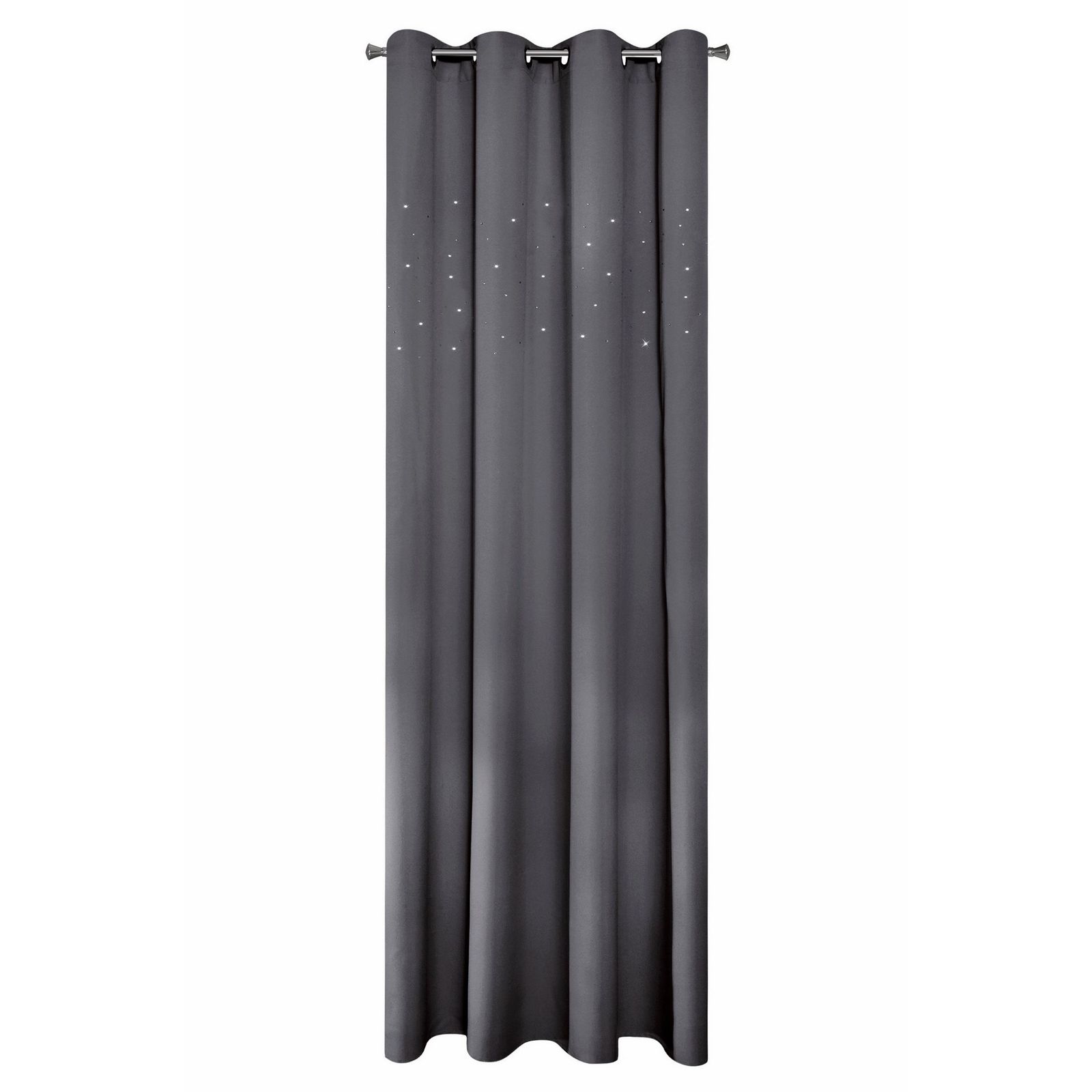Perdea decorativa cu inele metalice, SHEILA 140x250 cm, Eurofirany, Grafit