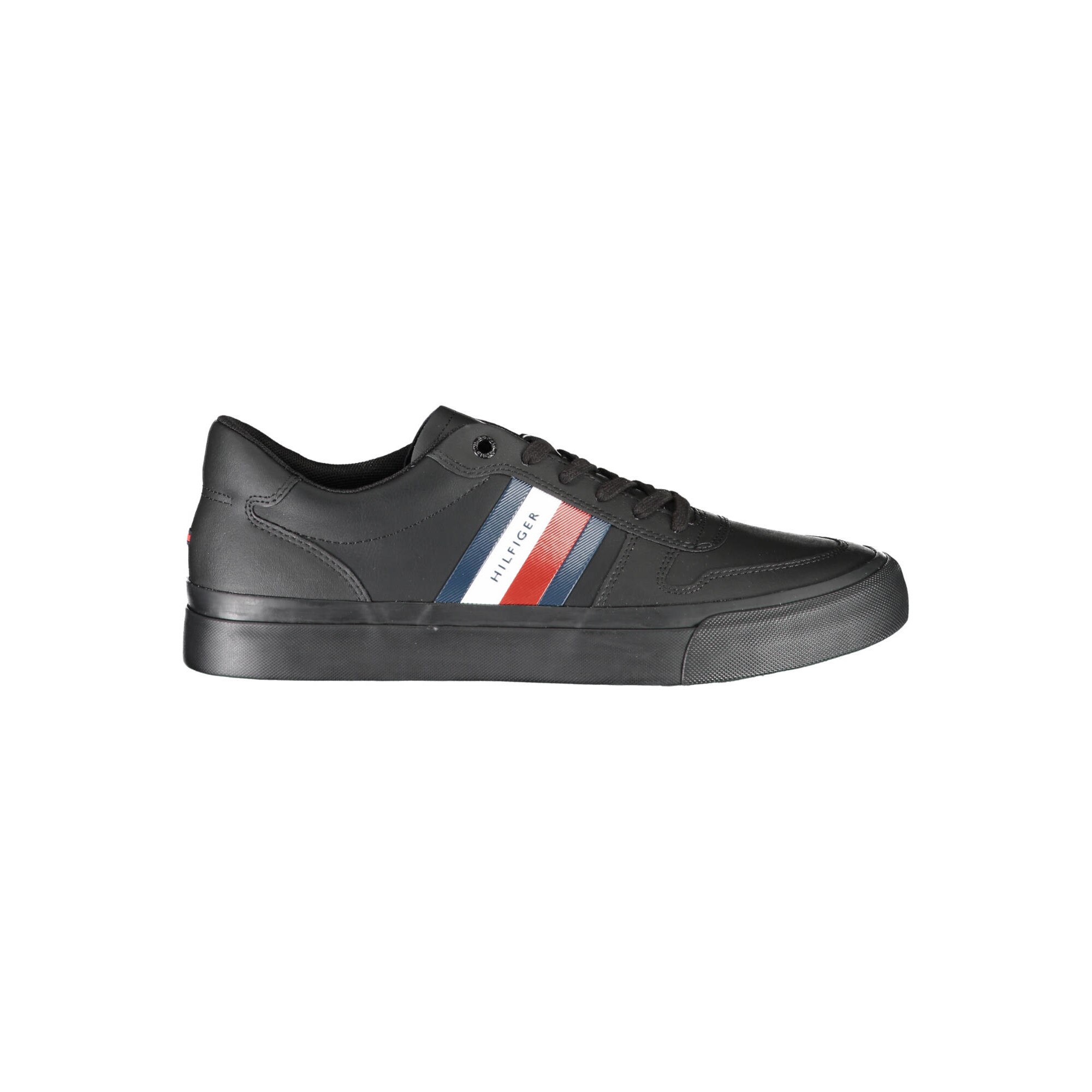 Pantofi Sport Barbati, TOMMY HILFIGER , Piele, Negru, Logo, Negru