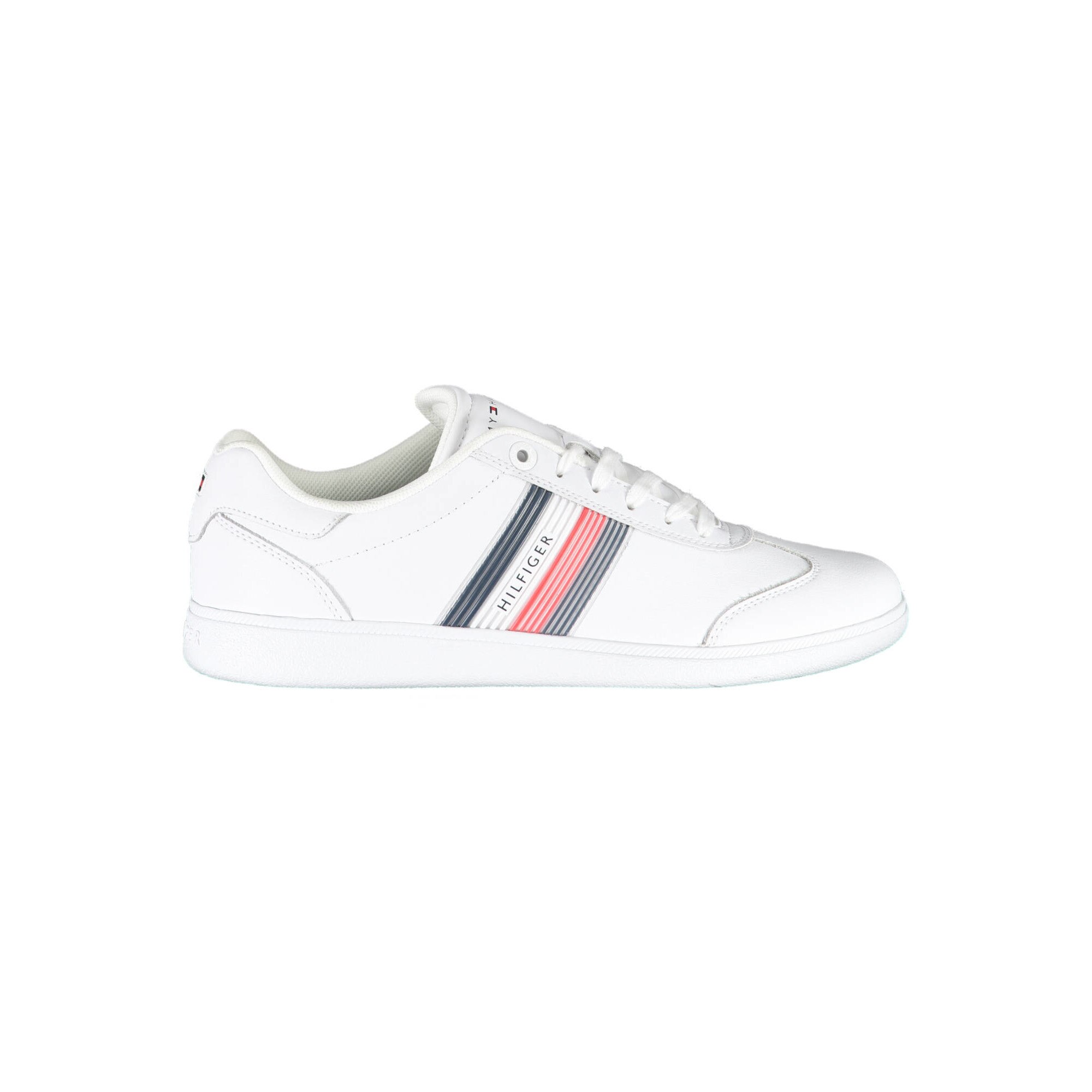 Pantofi Sport Barbati, TOMMY HILFIGER, Piele/Poliester, Logo, Alb
