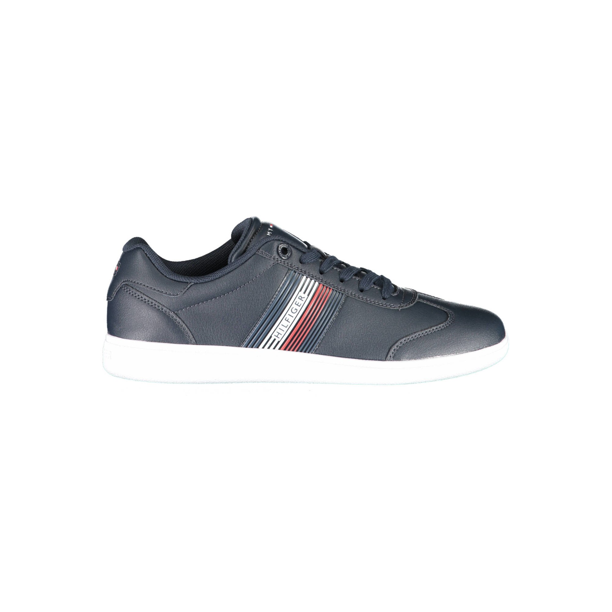 Pantofi Sport Barbati, TOMMY HILFIGER, Piele/Poliester, Logo, Negru