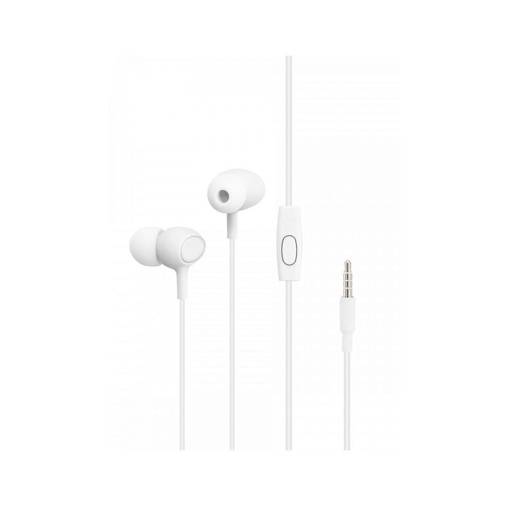 Casti stereo, Cellect, 1,2 m, alb