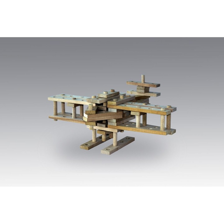 Конструктор ADDIT Самолет, Дървен, 5+