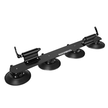 Suport auto pentru transport 2 biciclete, Rockbros, sistem de prindere prin ventuze, culoare negru Suport auto pentru transport 2 biciclete, Rockbros, sistem de prindere prin ventuze, culoare negru