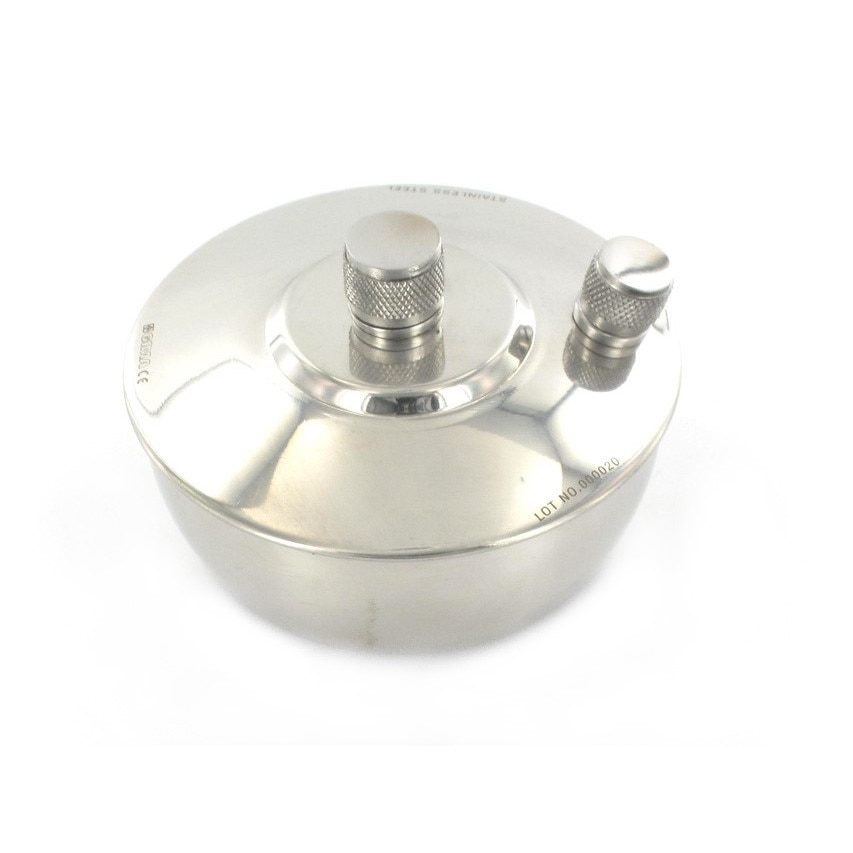 Spirtiera din otel cu fitil 120cc 4.5x8 cm