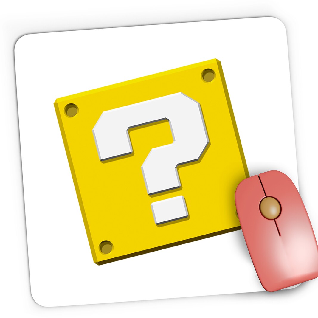 Gaming Egérpad Super Mario Bros Question Mark Odyssey, 21x19 cm eMAG.hu