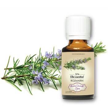 Ulei esential de Rozmarin (Rosmarinus Officinalis) 20 ml, Homemade Spa® Ulei esential de Rozmarin (Rosmarinus Officinalis) 20 ml, Homemade Spa®