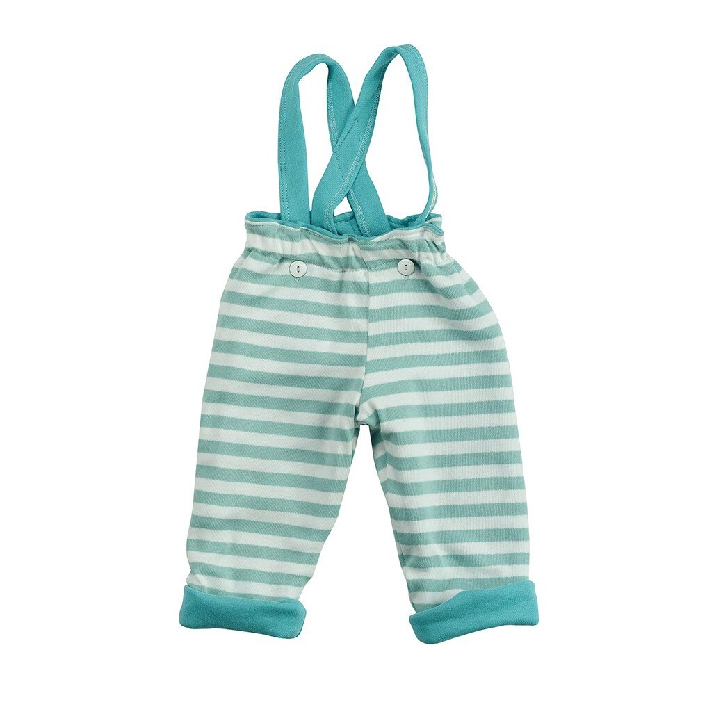 Pantaloni Pigeon Organics albastri, cu doua fete