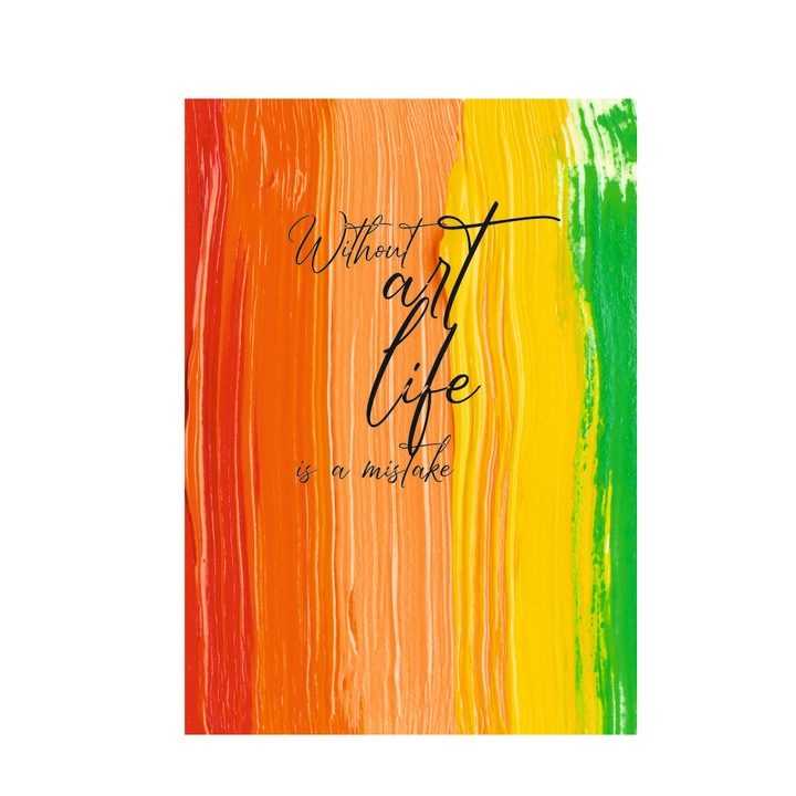 Caiet tip Bullet Journal "Art life", A5,puncte interior, PaperYork, 38 file