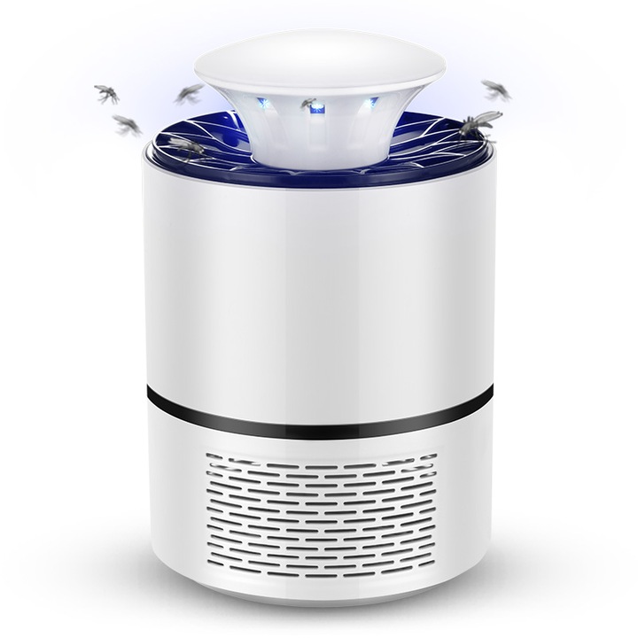 Lampa antiinsecte Mosquito Killer UV LED 360, USB, Tescomak, APARAT365-ALB