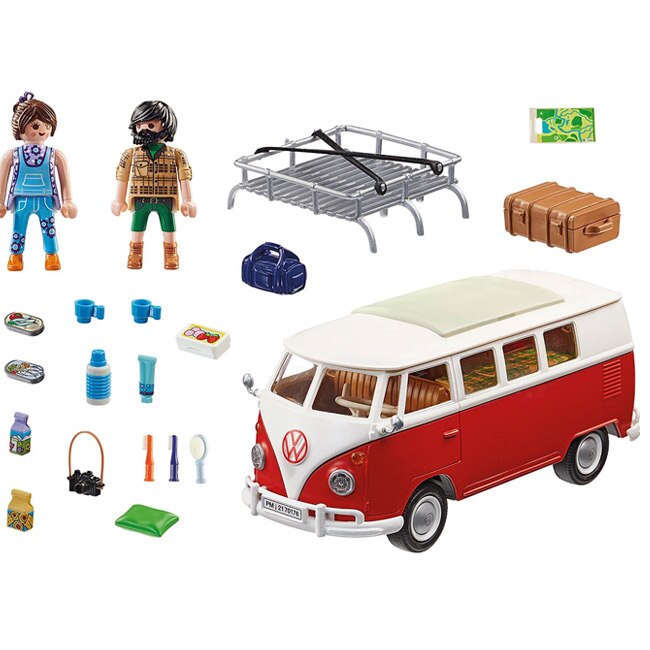 Set de joaca Playmobil Figures - Autobuz de Camping, minim 5 ani