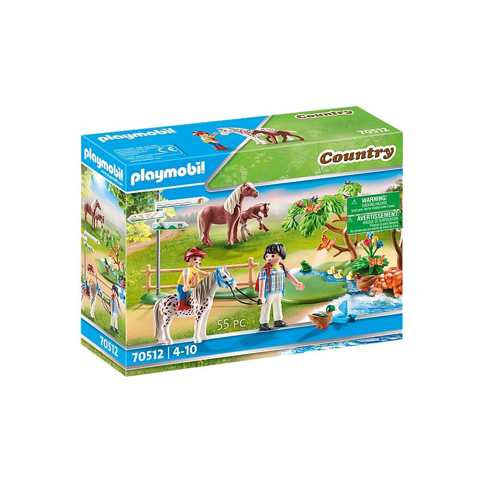 Jucarie Set Constructie Playmobil Aventura Calare pe Ponei 70512 55 de Piese