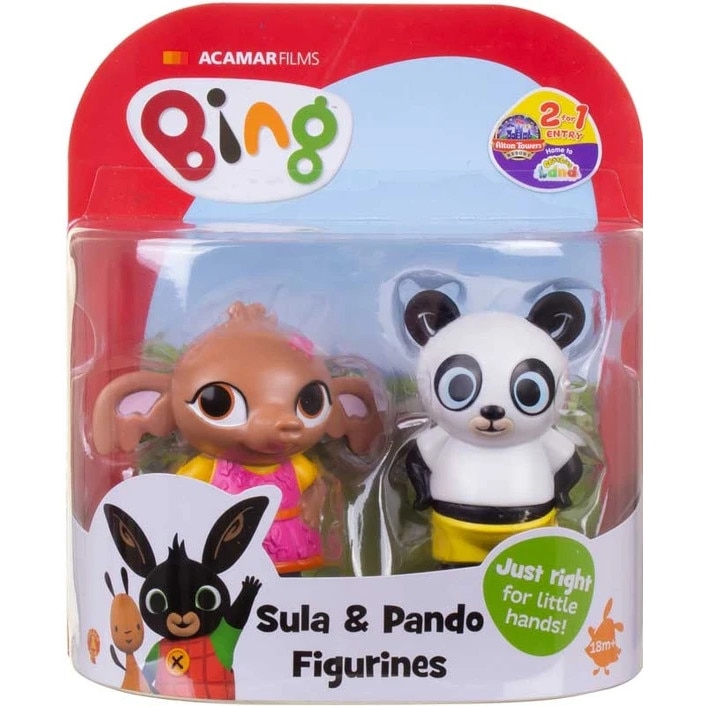 Set 2 figurine Bing si prietenii - Sula si Pando, inaltime 7 cm