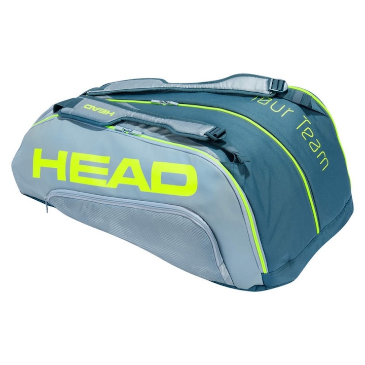 Чанта за тенис ракета Head Tour Team Extreme 12R 21 сиво-жълта