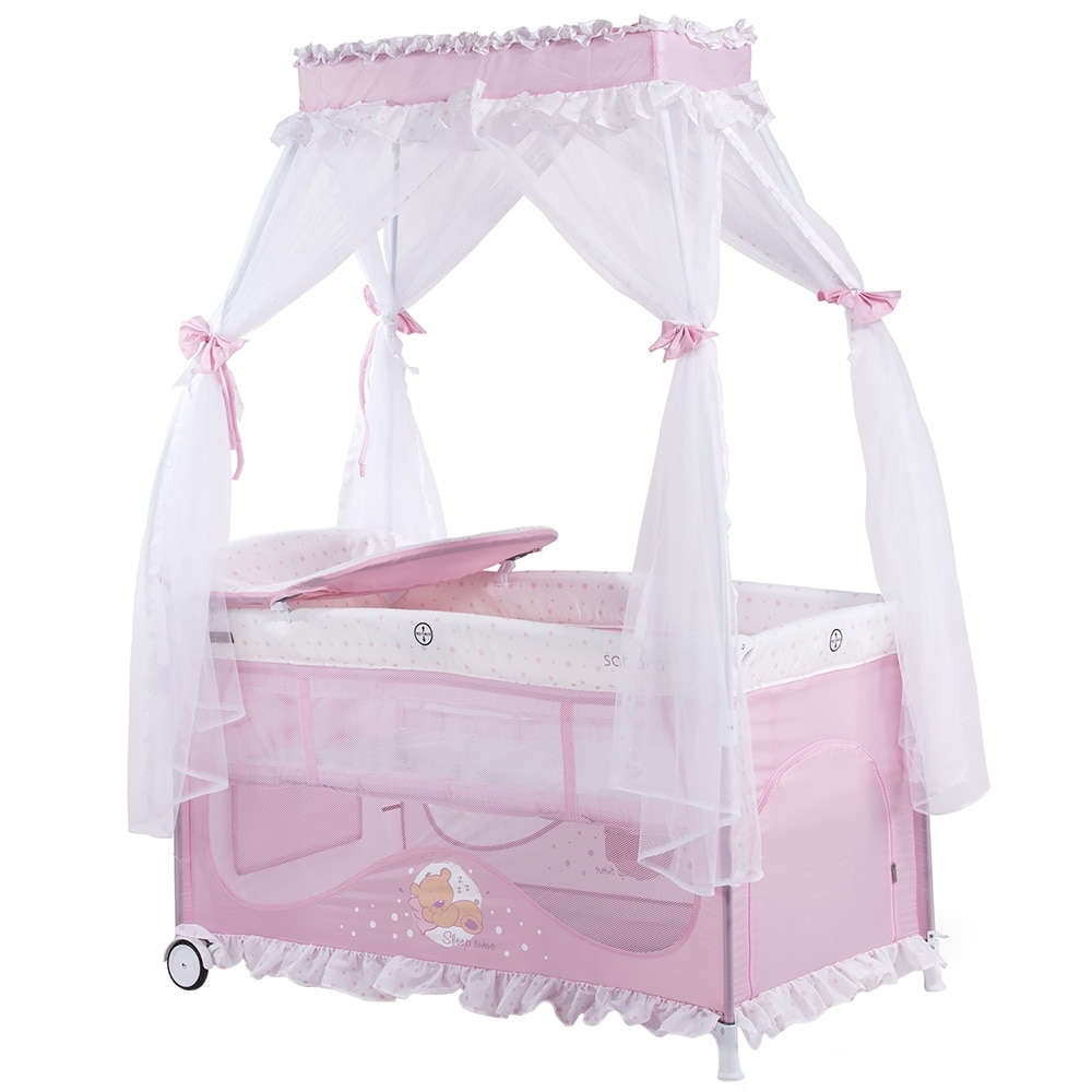 Patut pliabil Chipolino Sahara, peony pink, 126x70x77 сm