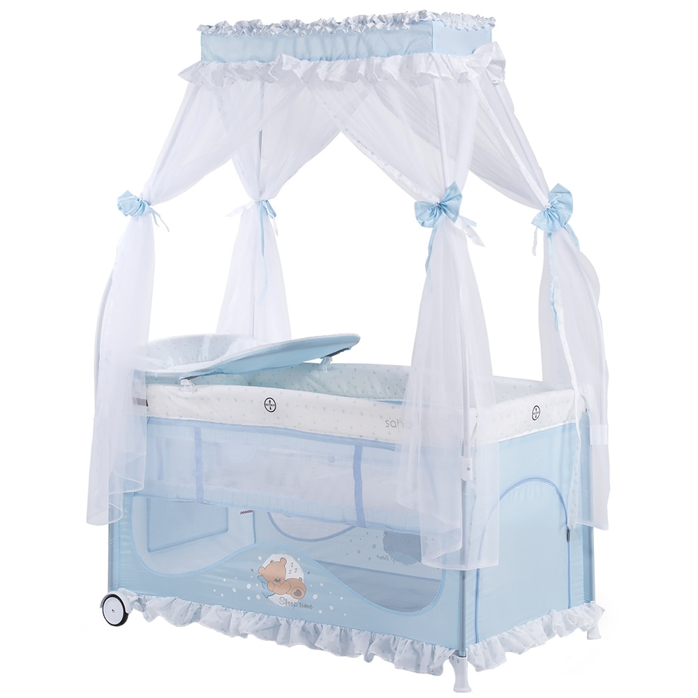 Patut pliabil Chipolino Sahara, peony blue, 126x70x77 сm