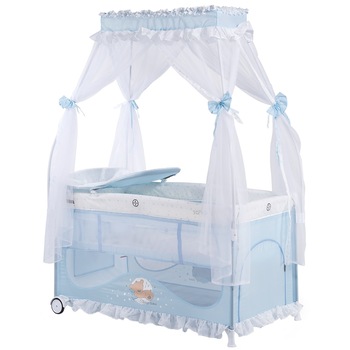 Patut pliabil Chipolino Sahara, peony blue, 126x70x77 сm Patut pliabil Chipolino Sahara, peony blue, 126x70x77 сm