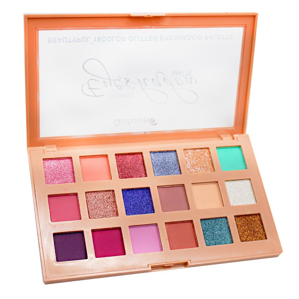 Paleta farduri de pleoape, Makeup, 18 Culori