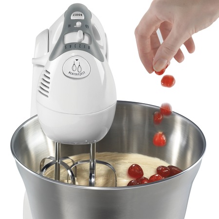 Mixer cu bol Breville SHM2X-DIM, 380 W, 10 viteze, Bol Inox 2l, Alb