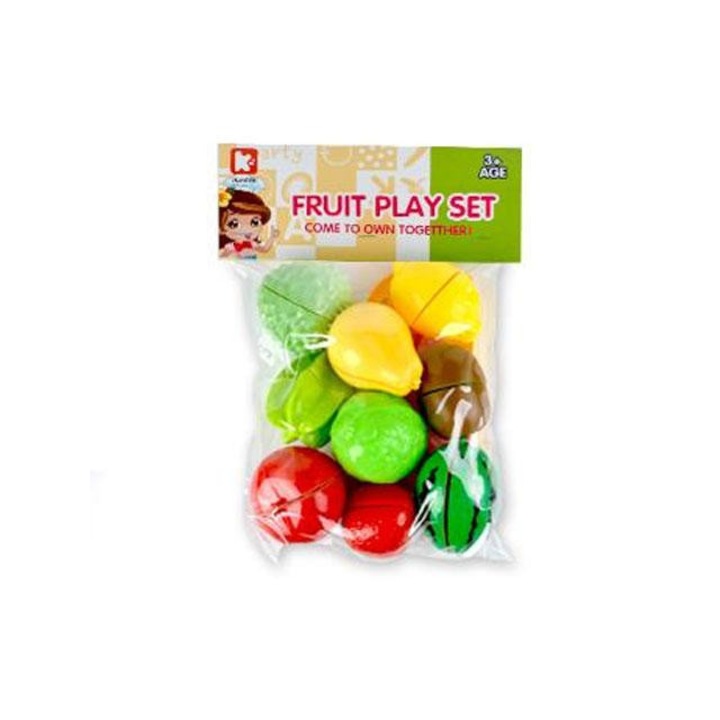 Szeletelhető gyümölcsök játékszett vágódeszkával