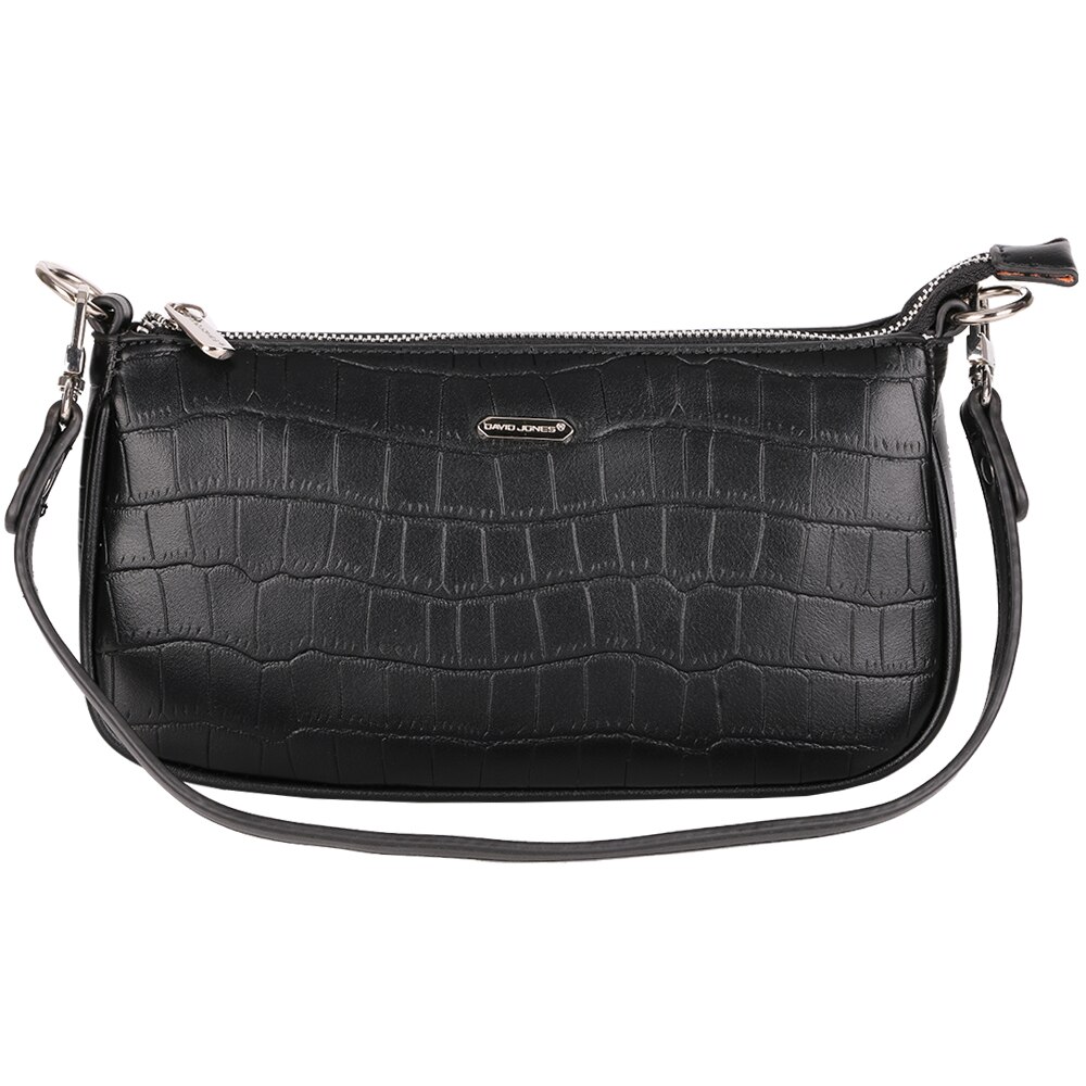 Geanta mica de umar/crossbody, efect piele de sarpe AB-CM6016-BK Negru
