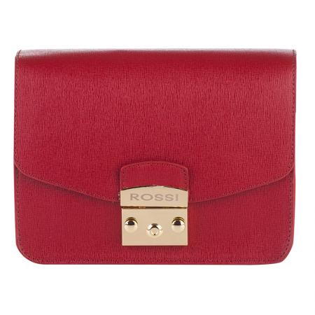 Poseta din piele naturala, Rossi, RSS85304, 21x15x9, Visiniu