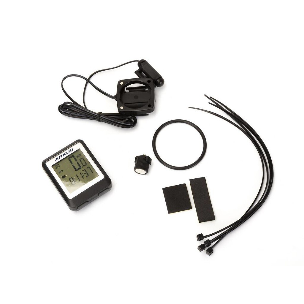 Ciclocomputer cu fir Arkus BKV9000 -13 functii Negru