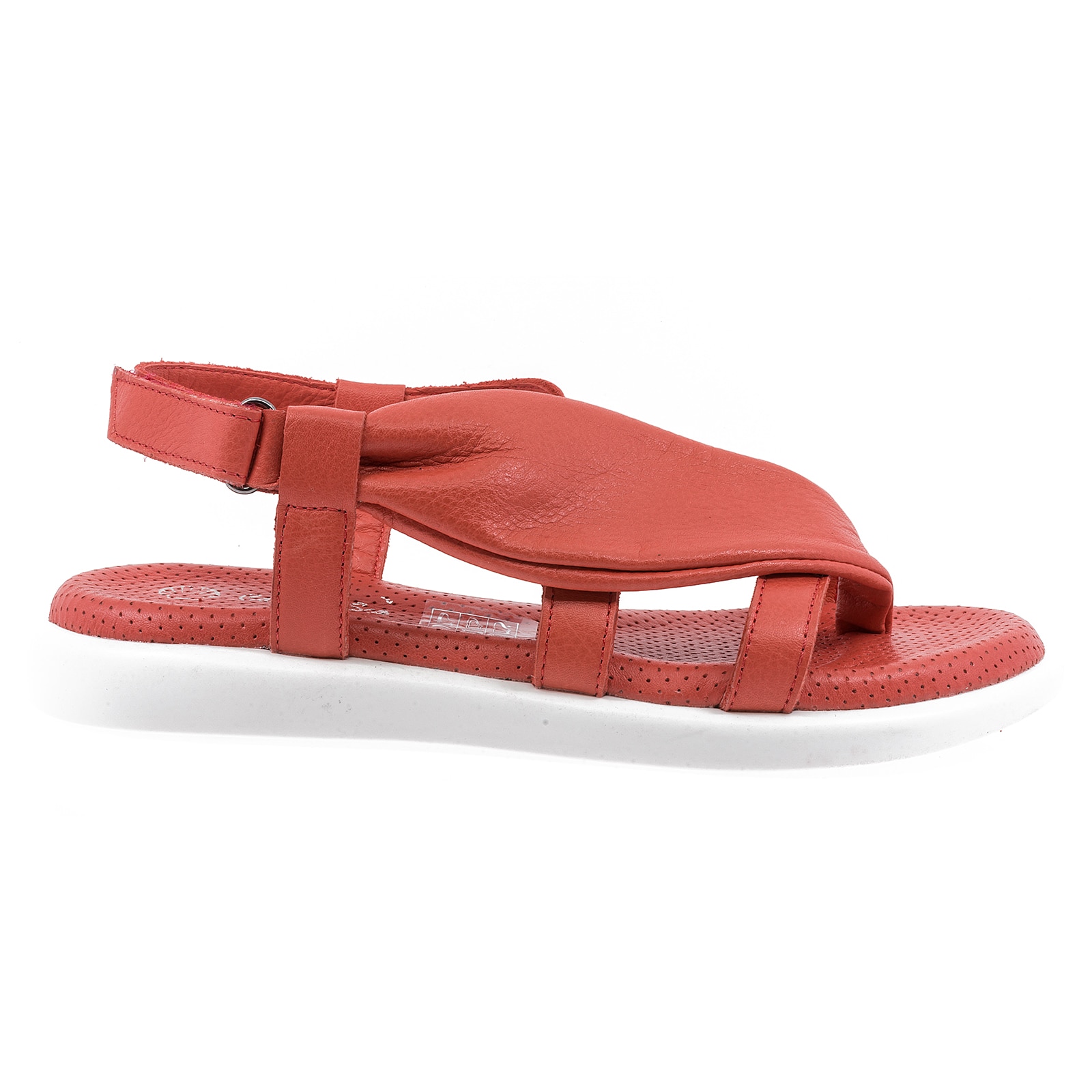 Sandale dama, Caspian, Cas-26, casual, piele naturala, Rosu