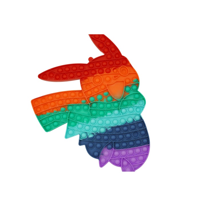 Flippy Játék, Pop It Now & Flip it, Push Bubble, Pikachu, szilikon, színes
