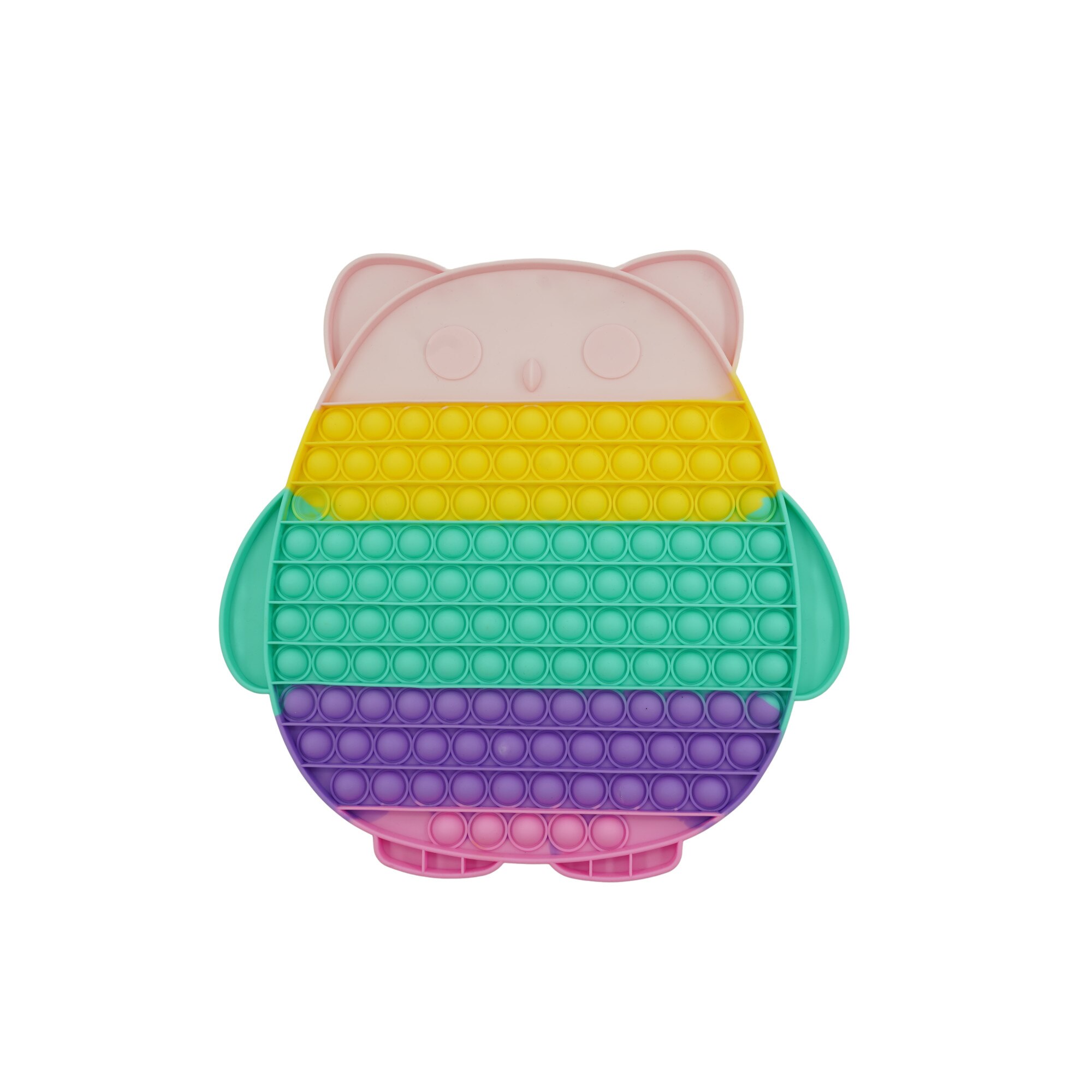 Jucarie antistres din silicon Flippy, Pop it Now and Flip It ,Bufnita ,Multicolor