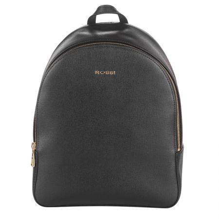 Rucsac din piele naturala, Rossi, RSS86305, 30x24x10, Negru