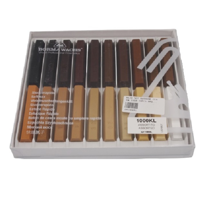 Set 20 mini batoane cerate, moi, Borma Wachs, Soft Wachs, diverse culori
