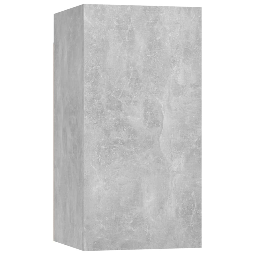 Comoda TV, vidaXL, PAL, 30,5x30x60 cm, Gri ciment