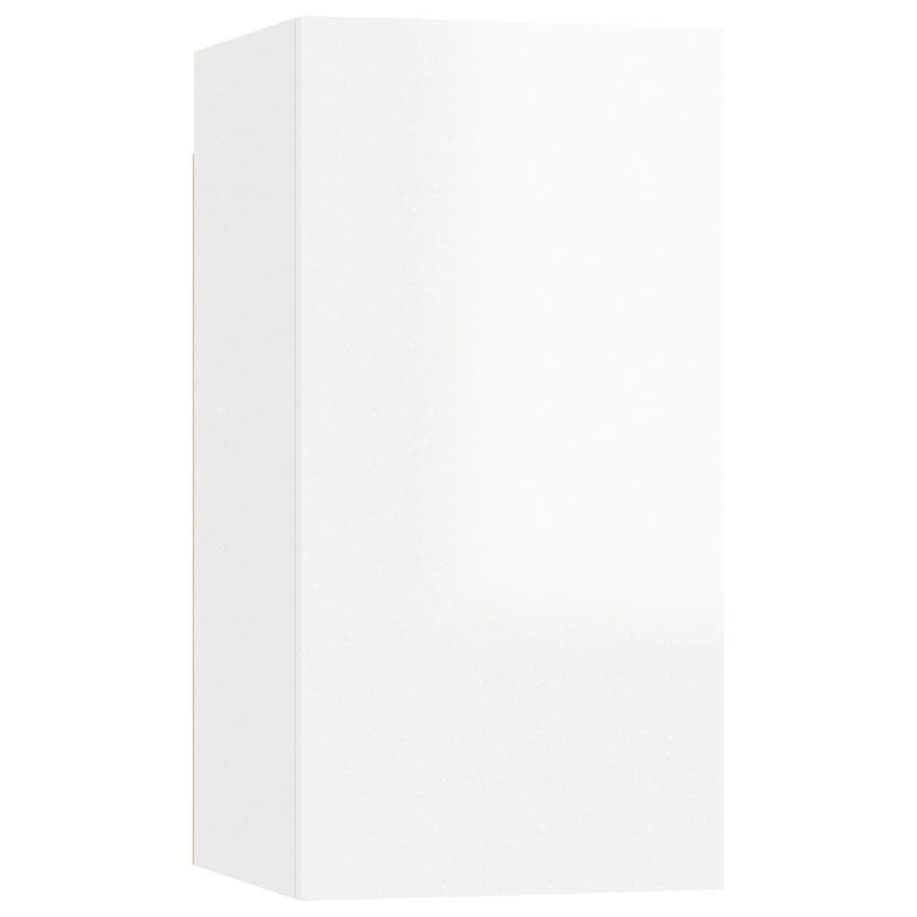 Comoda TV, vidaXL, PAL, 30,5x30x60 cm, Alb extralucios