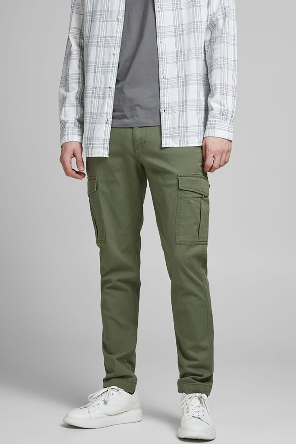 Jack&Jones, Pantaloni cargo, Verde oliv, W32-L34