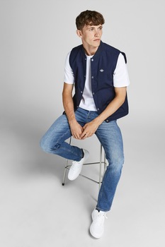 Jack&Jones, Blugi skinny Liam, Albastru Jack&Jones, Blugi skinny Liam, Albastru