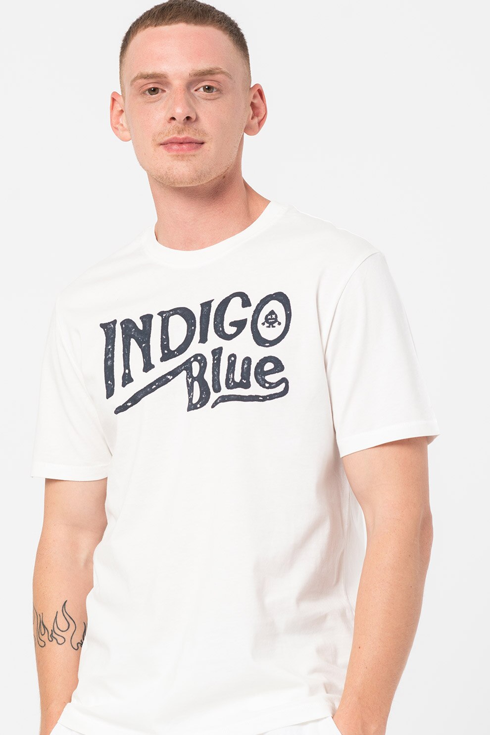 Only & Sons, Tricou regular fit cu imprimeu Said, Alb