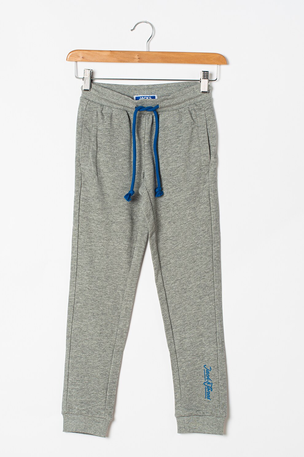 Jack&Jones, Pantaloni sport cu talie ajustabila Chip, Gri melange, 152 CM