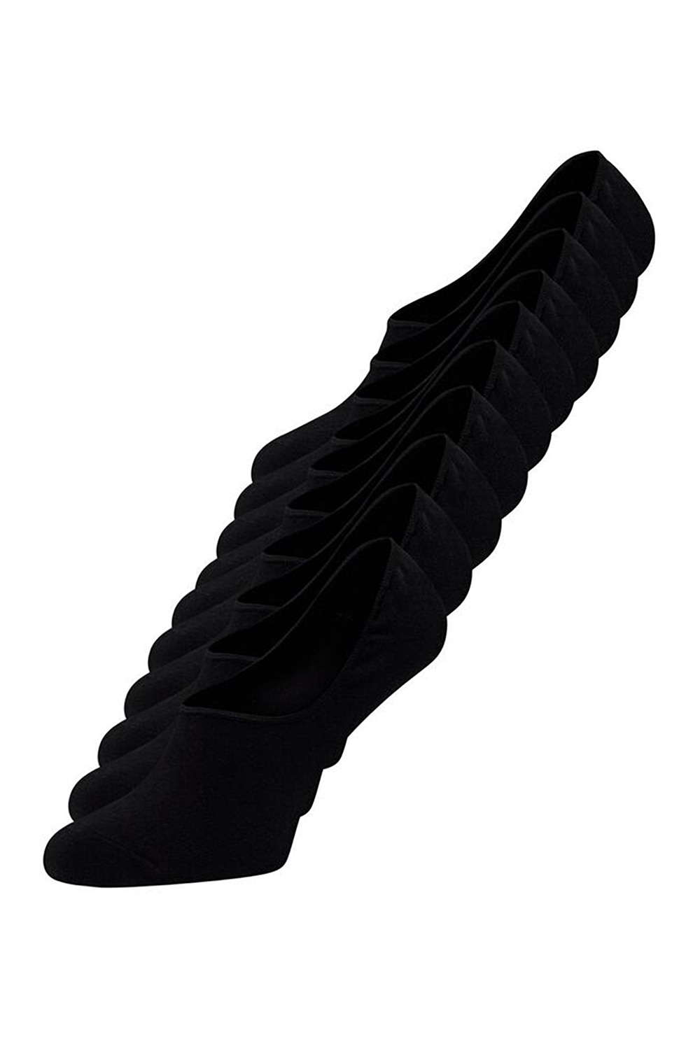 Jack&Jones, Set de sosete foarte scurte - 10 perechi, Negru, One Size