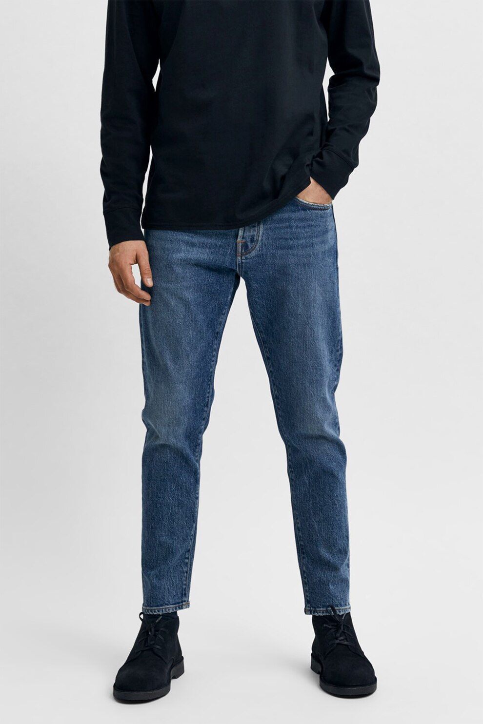 Selected Homme, Blugi slim fit elastici 3070, Albastru, W31-L34